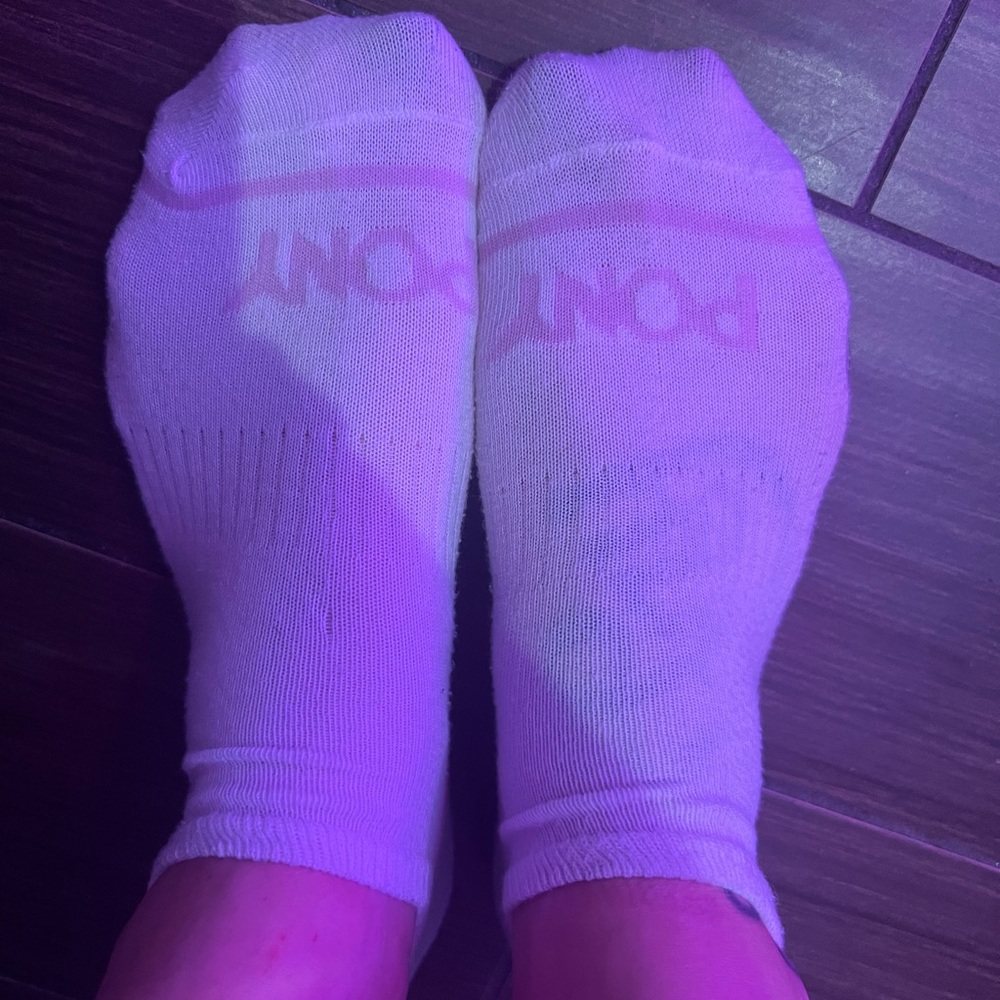 Pony White Ankle Socks